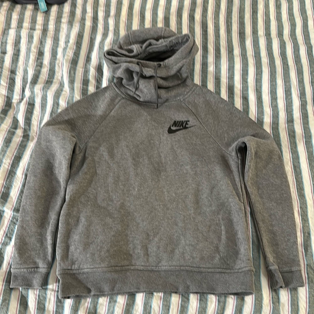 Women’s Nike Funnel-Neck Hoodie | Grey | Size XS 🩶🖤🩶